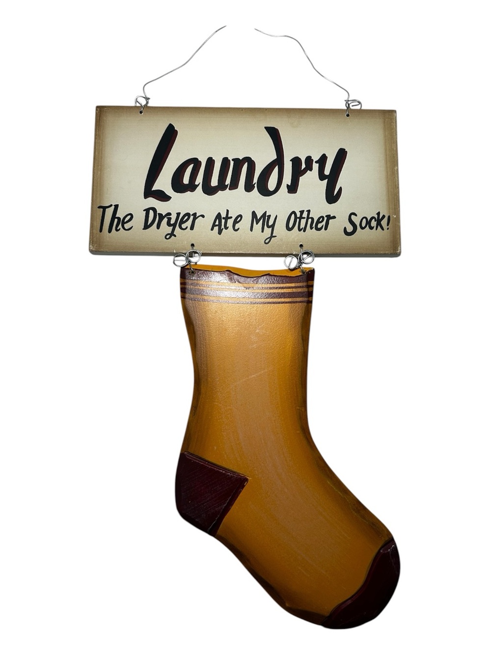 Laundry Room Decor- The Dryer ate my other sock Wooden Wall Sign 13x8”